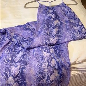 Boutique Purple Snake Print Maxi